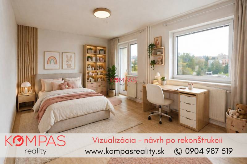 Vizualizácia študentská izba