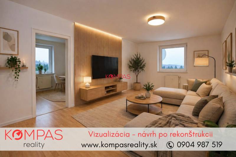 Vizualizácia obývačka